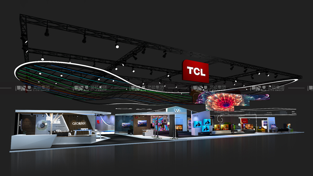 國外展臺設計搭建-TCL